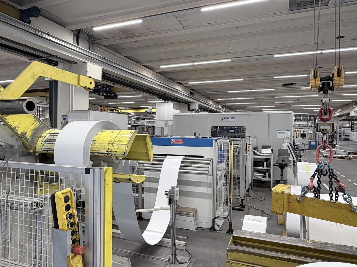 Used Dalcos Coil Punching and Bending line with Salvagnini P4-1916 Bending Center