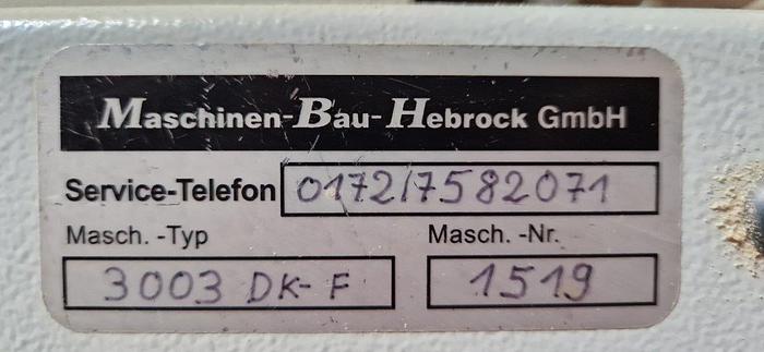 Used 2008 Hebrock AKV 3005 DK-F