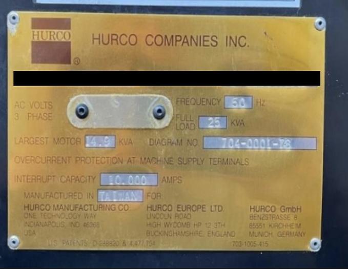 Used 1998 Hurco BMC 4020 HT