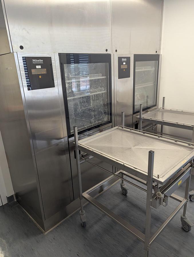 Used 2010 MMM Selectomat PL 669-2 H L Sterillizer + 2008 Miele PG 8528