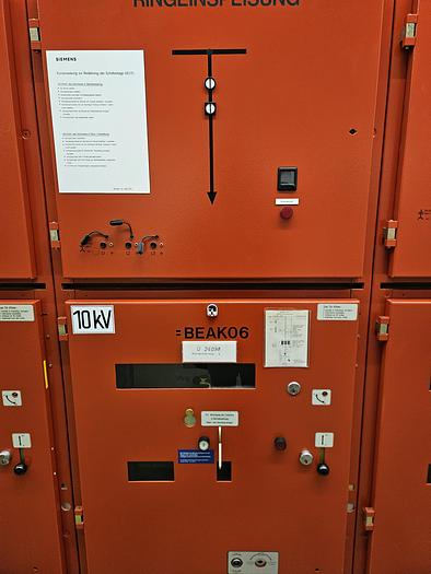 Used 1993 Siemens 88J20  10 kV Switchgear