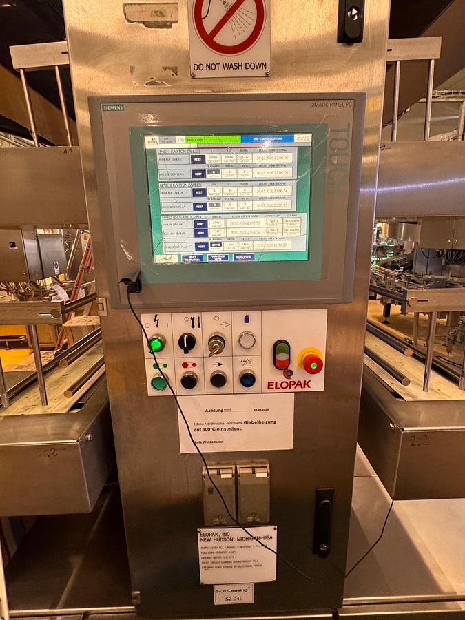 Used Elopak Carton Filling and Packing Line