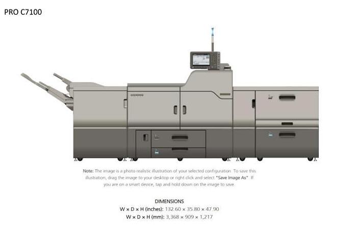 Used 2015 Ricoh PRO C7100