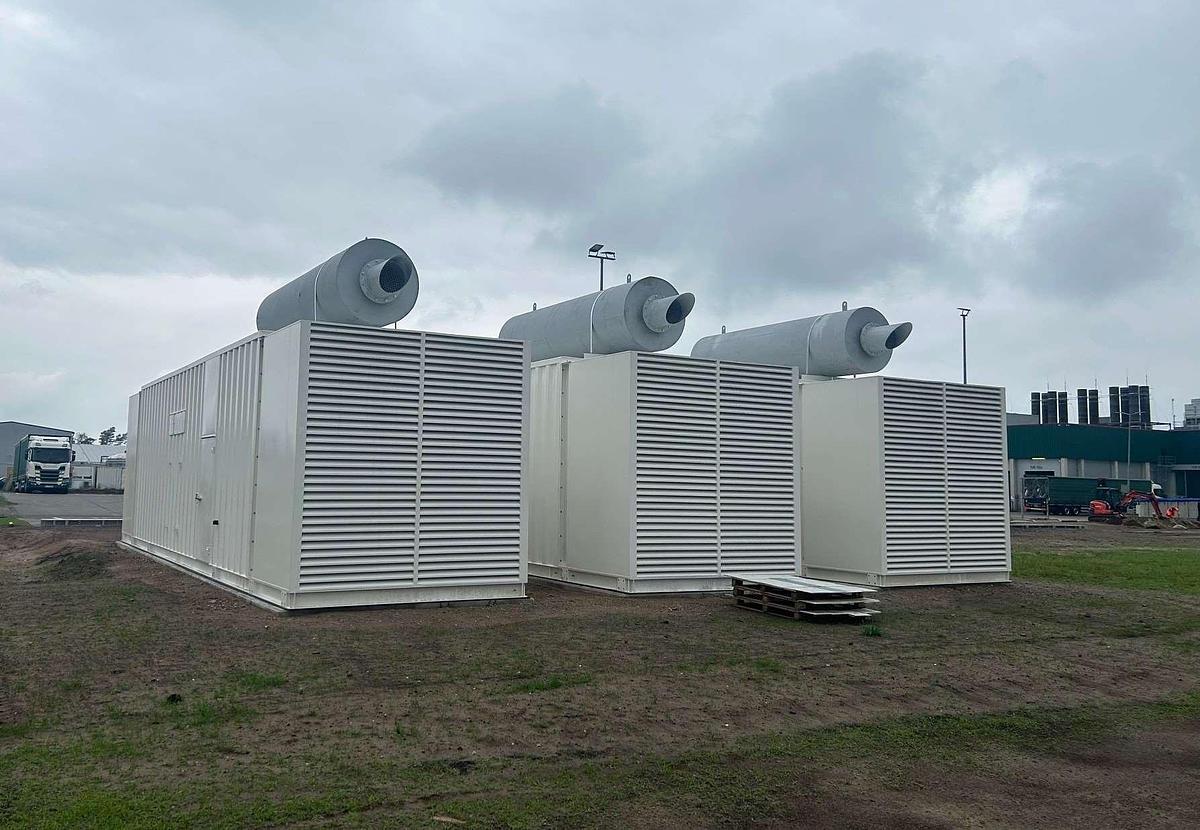 Used 2023 Container Generator 2,250 kVA with Perkins Diesel Engines