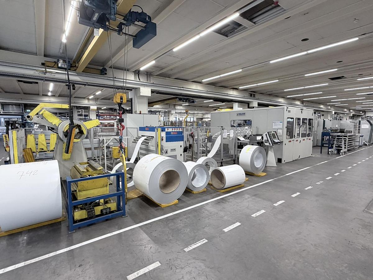 Used Dalcos Coil Punching and Bending line with Salvagnini P4-1916 Bending Center