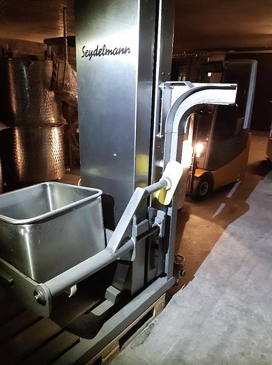 Used Seydelmann Stainless steel container tipper