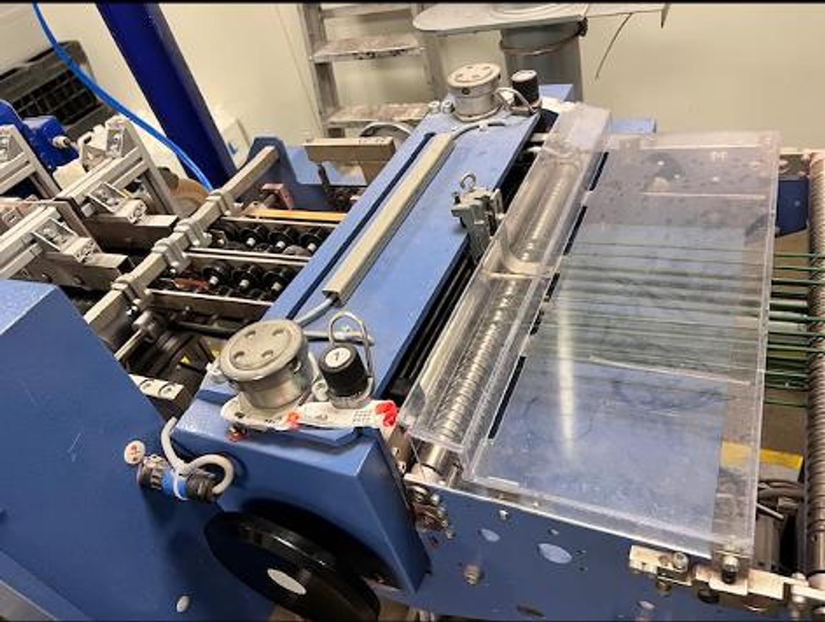 Used Complete Booklet Production Line for Sale - MBO Folding Machine, Bograma Punching Unit and Herzog+Heymann Delivery
