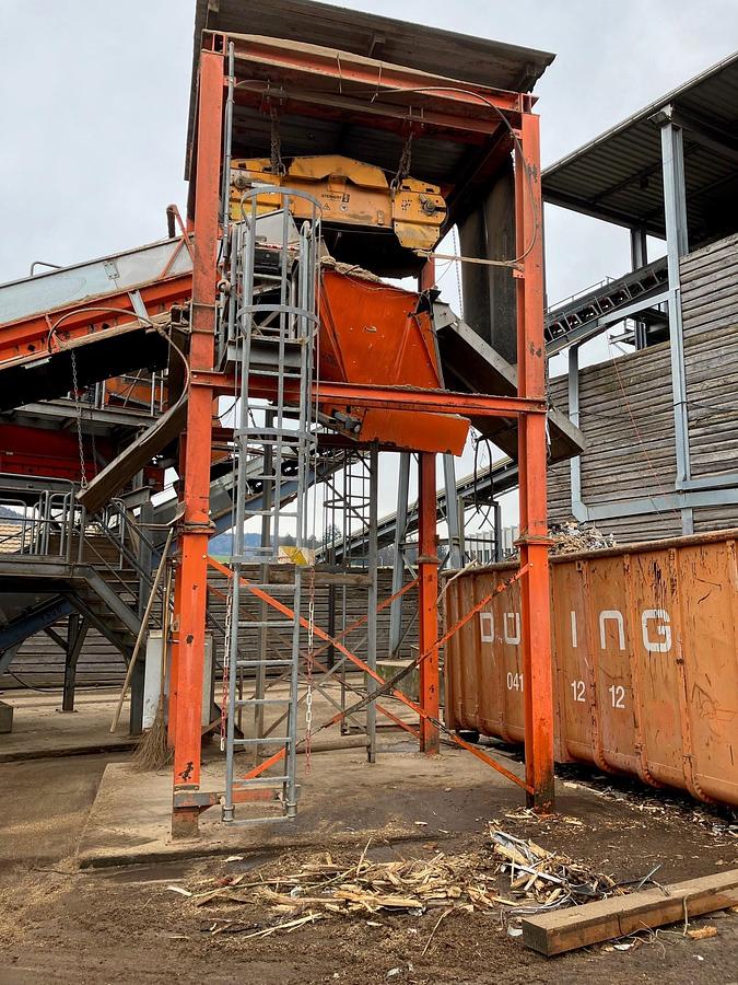 Used 2012 Komptech Multistar 2-SE Stationary Star Screen – Complete Screening Plant with Conveyors, Walkways and Steinert Magnet