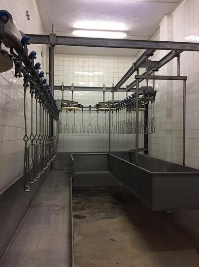 Used slaughterhouse 3500 birds/hour