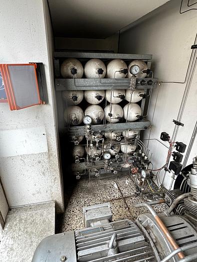 Used natural gas filling station