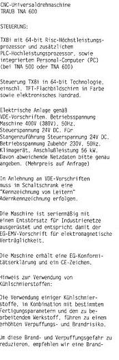 Used 2012 Traub TNA 600