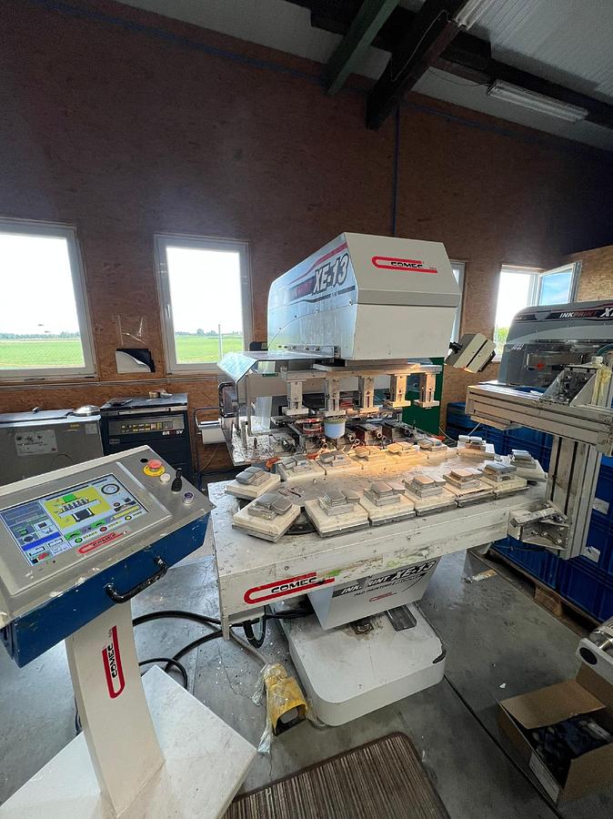 Used 2007 2x Comec XE 13 5C / 130 Pad Printing Machines