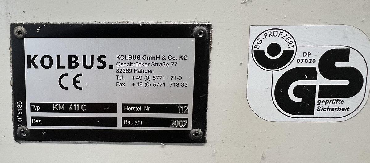 Used 2007 Kolbus KM 411.C