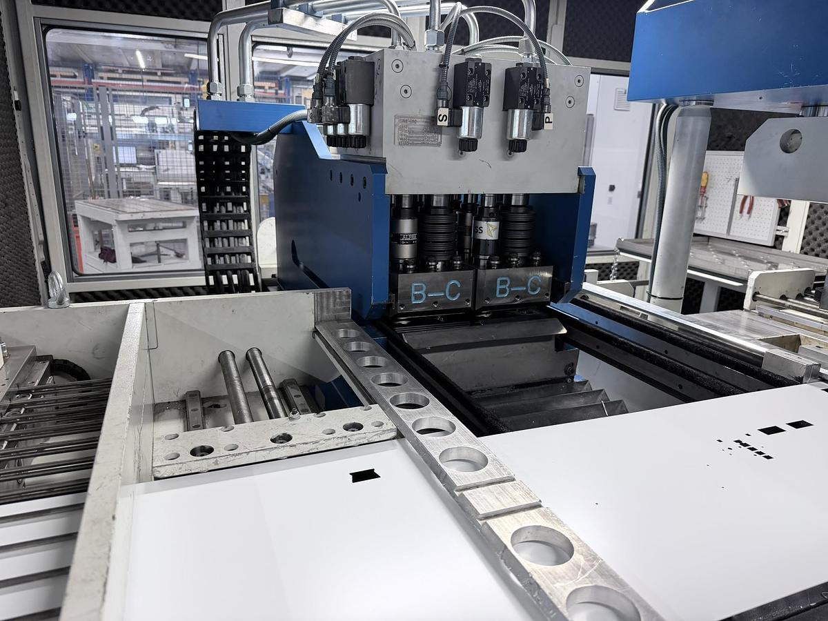 Used Dalcos Coil Punching and Bending line with Salvagnini P4-1916 Bending Center