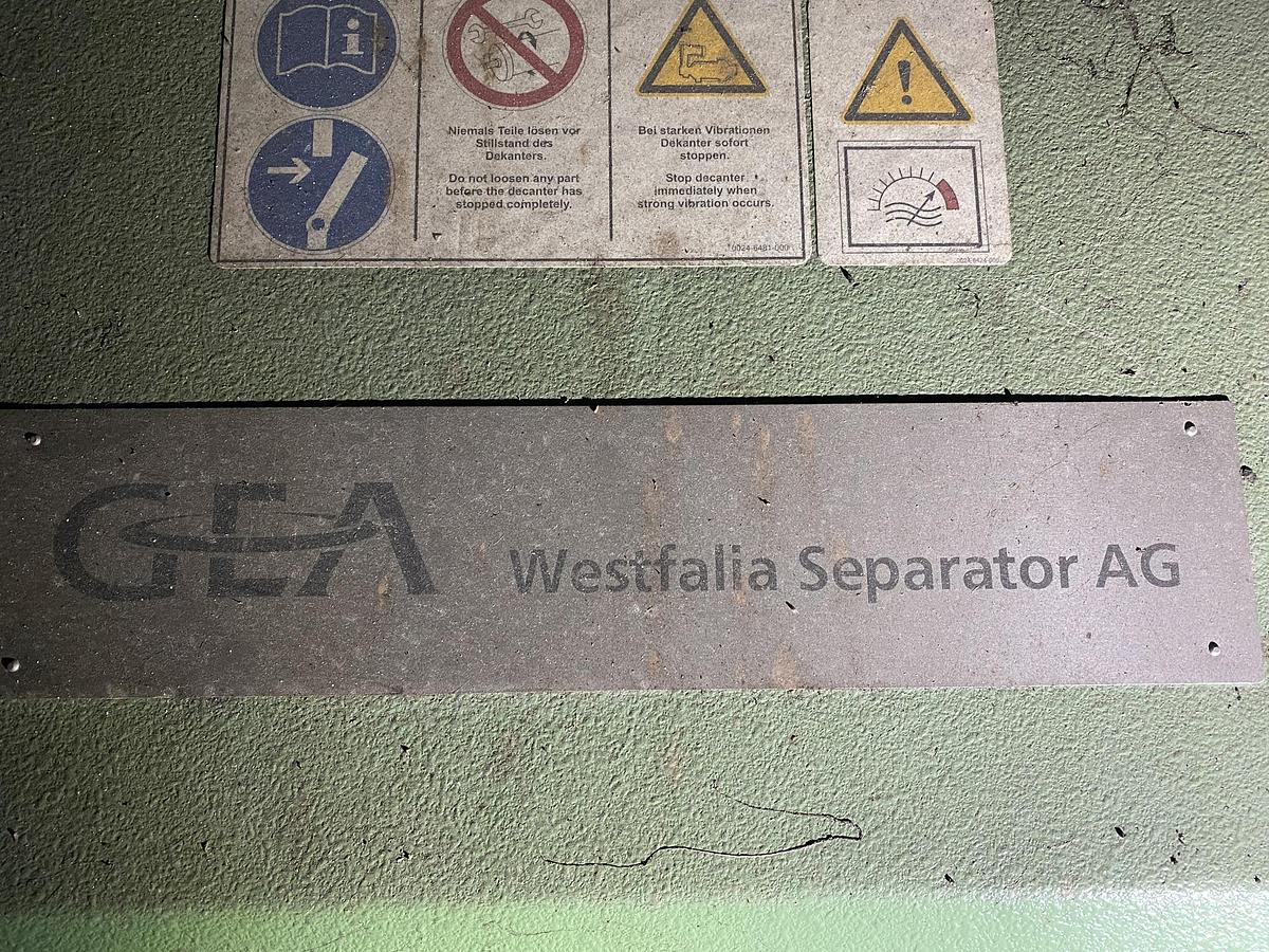 Used 2007 GEA Westfalia Dekanter
