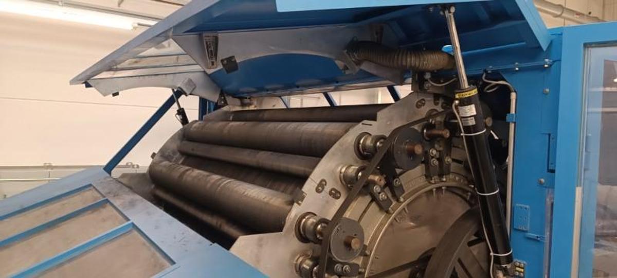 Used 2012 Spinnbau  Carding Machine Feeder  & Autefa Cross Lapper
