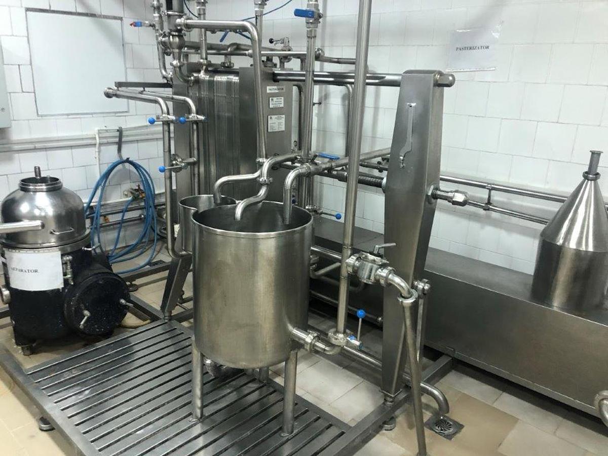 Used Small Dairy line - 2.000 L milk per hour