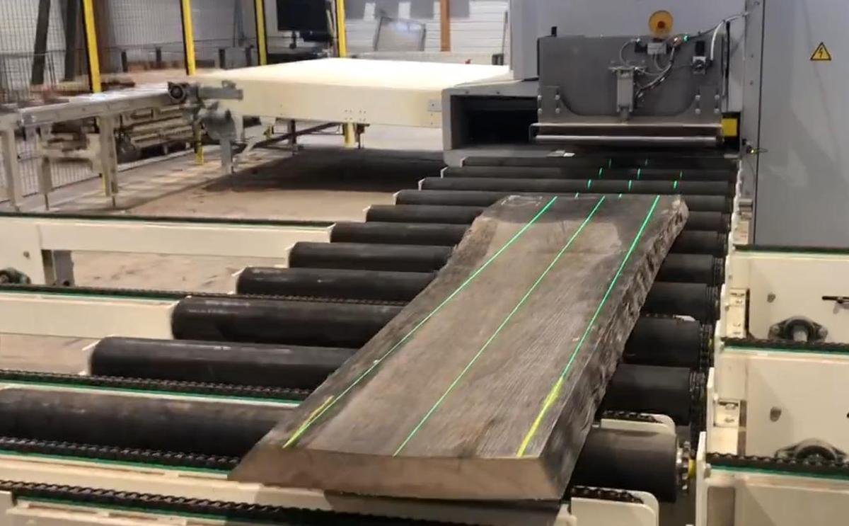 Used 2017 Weinig Profirip 450 M Board Cutting Line