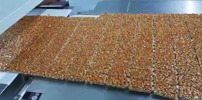 Used Sollich automatic line for granola bars