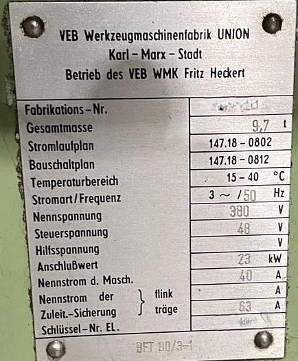 Used 1987 Union BFT 90/3-1