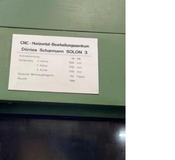 Used 1999 DORRIES SCHARMANN  Solon 3