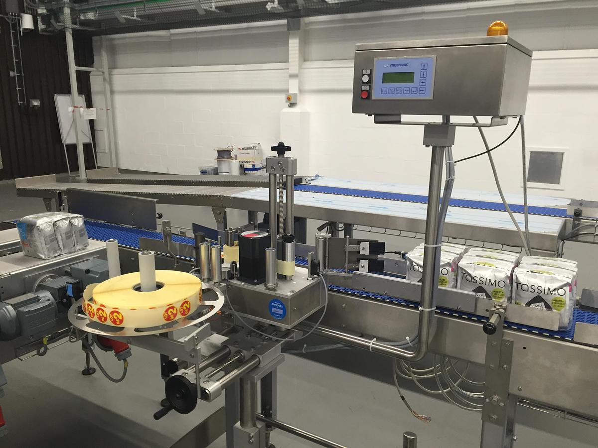 Used - CMB 600 Shrink Wrapping Machine and StraPack RQ-8X Automatic Strapping Machine for Sale