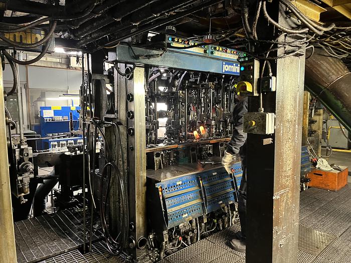 Used EMHART (2x)IS 6 - EF 5 1/2 '' DG LH Hotend glass production line