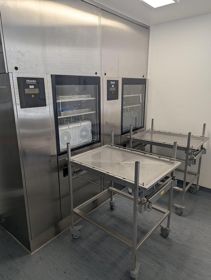 Used 2010 MMM Selectomat PL 669-2 H L Sterillizer + 2008 Miele PG 8528