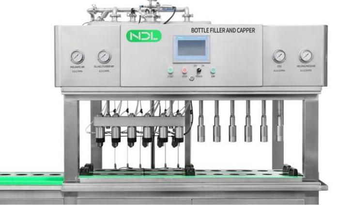Used NDL Craft counter pressure 500 bottles per hour beer filling machine