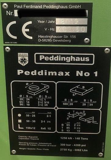Used 2019 Peddinghaus Peddimax No 1