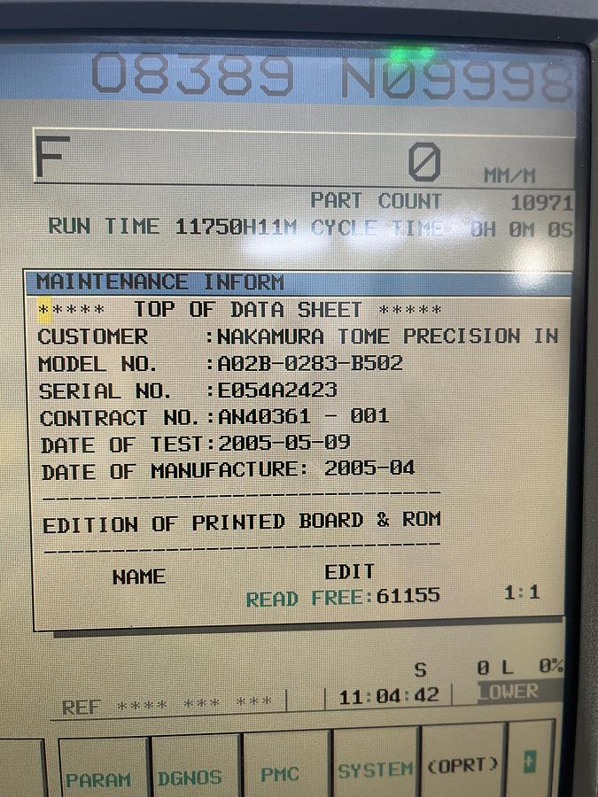 Used 2005 Nakamura-Tome WT-150