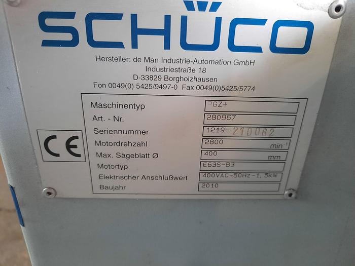 Used 2010 Schüco PGZ+