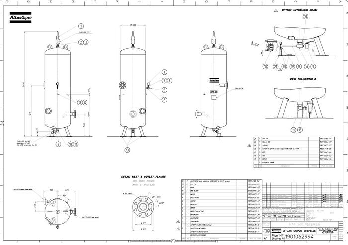 Used 2015 ATLAS COPCO 2DX2-37