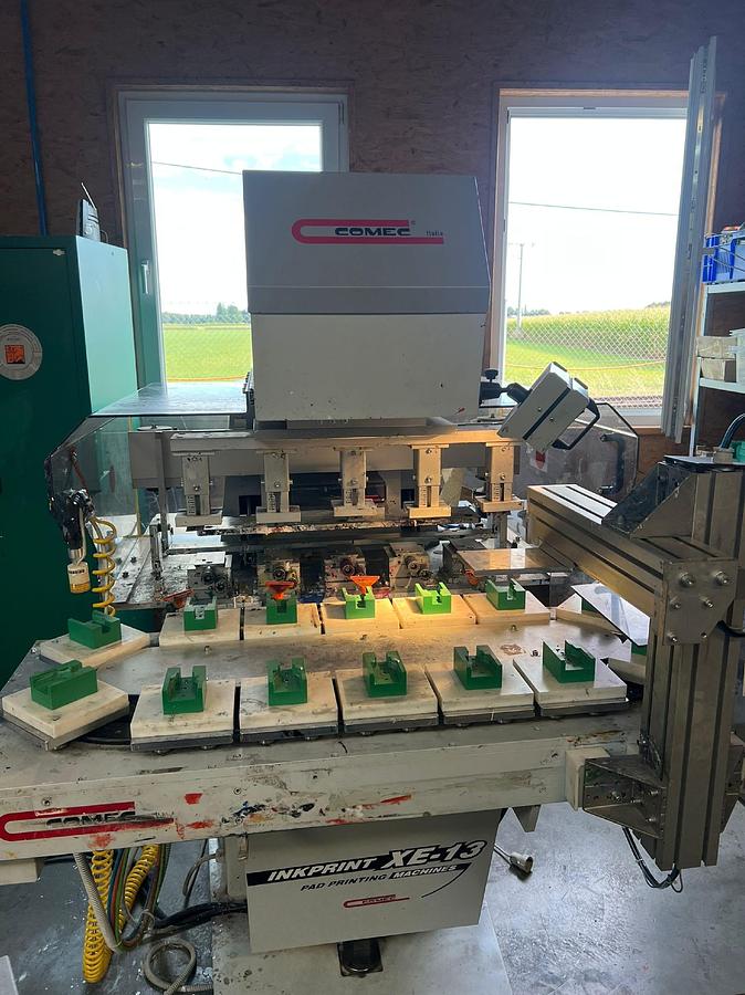Used 2007 2x Comec XE 13 5C / 130 Pad Printing Machines