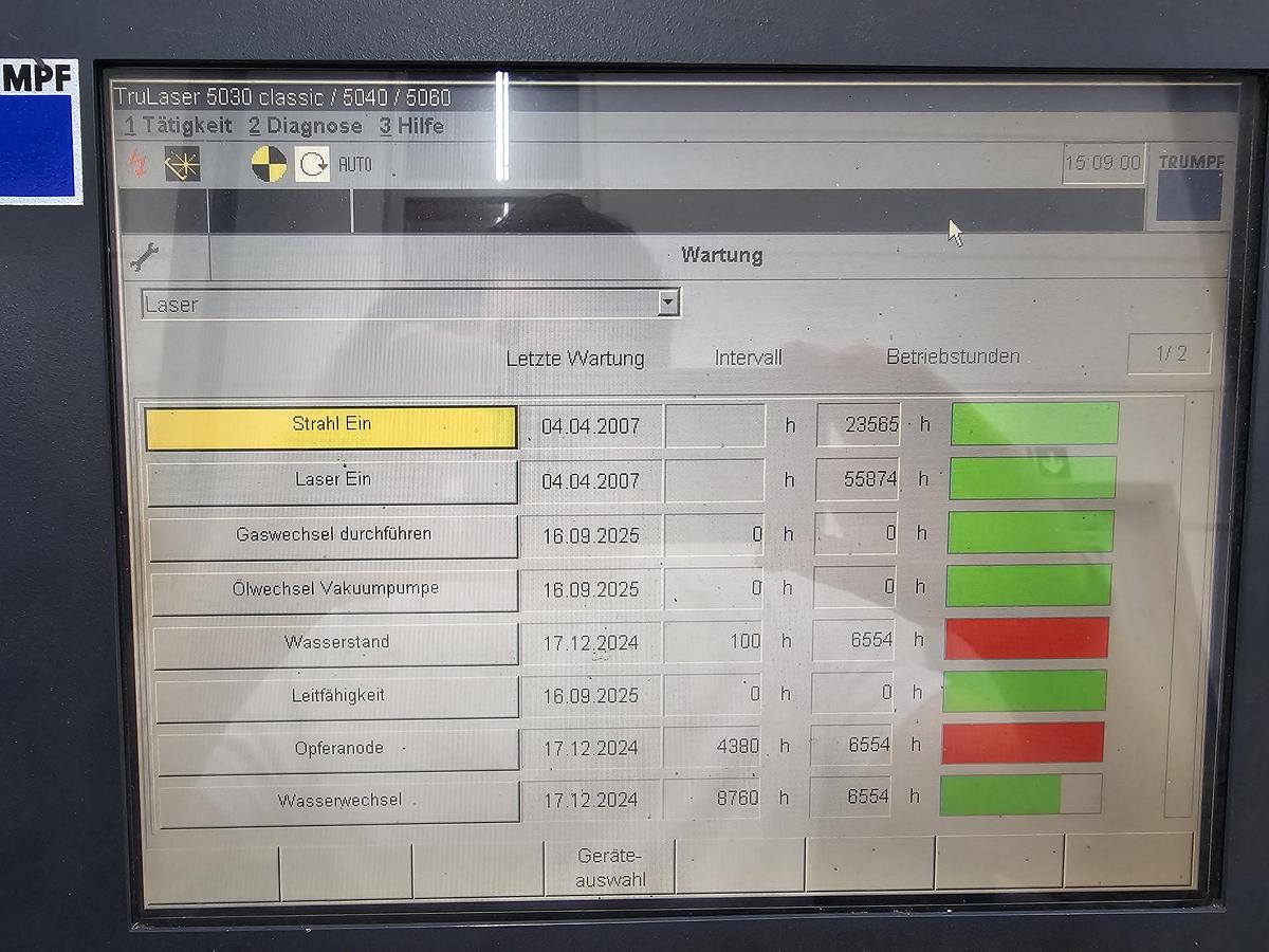 Used 2007 TRUMPF TruLaser 5030 Classic