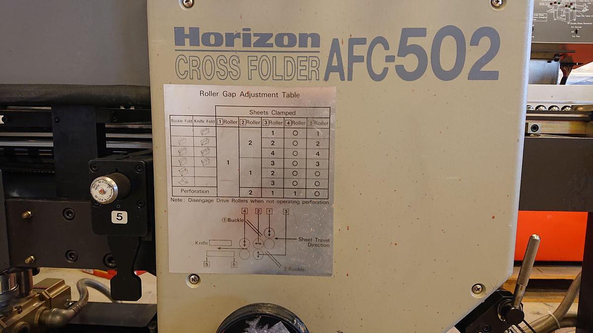 Used Horizon AFC-502 Cross Folder