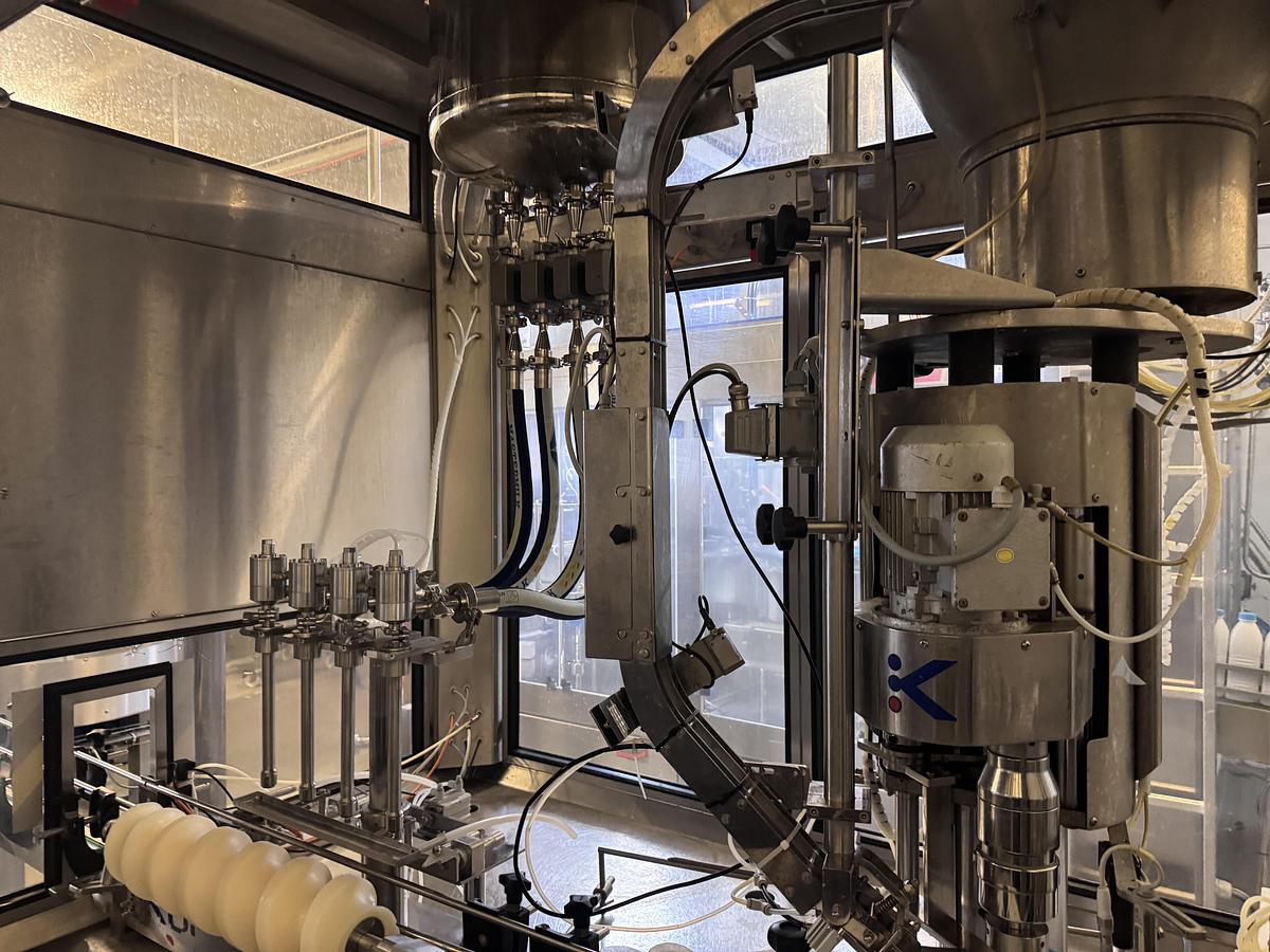 Used Dairy Processing Bundle — Pasteur 2500L/H with Centrifuge and Homogenizer, Bottling Line with Labeling System, and 400L Butter Churn