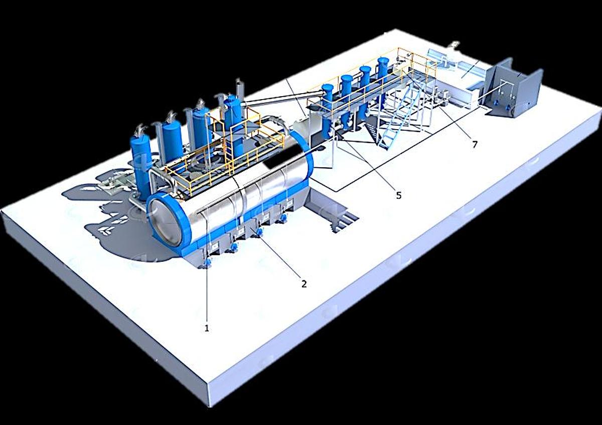 Used Used PY-D Waste Oil to Diesel Distillation Plant