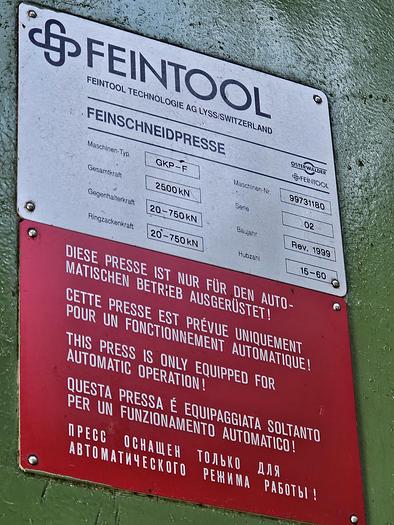 Used Feintool GRP 250t