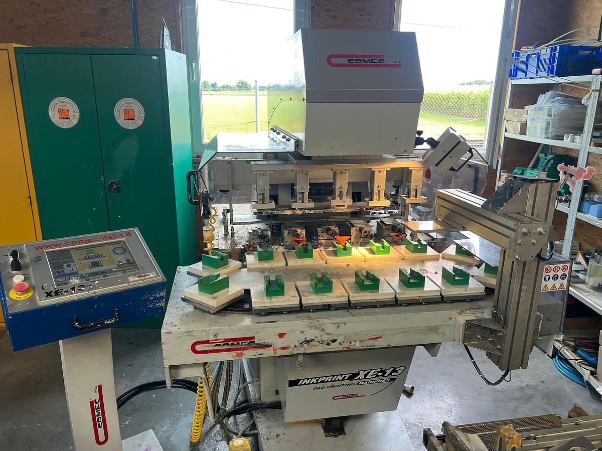 Used 2007 2x Comec XE 13 5C / 130 Pad Printing Machines