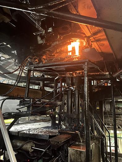 Used EMHART IS10 - EF 5 1/2 '' DG LH Hotend glass production line