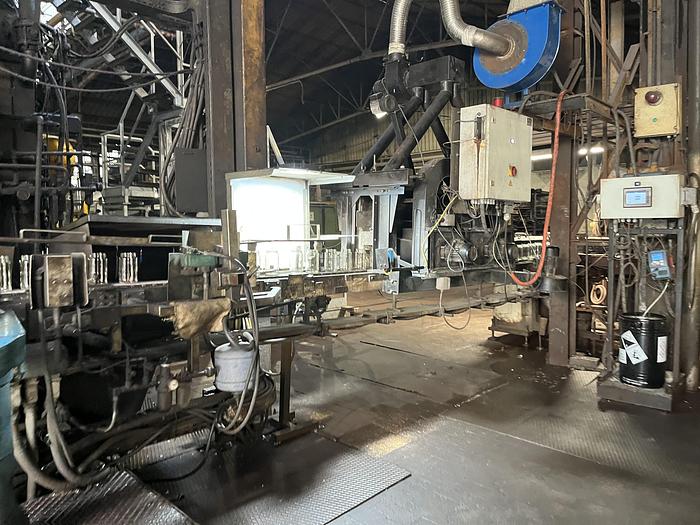 Used EMHART (2x)IS 6 - EF 5 1/2 '' DG LH Hotend glass production line