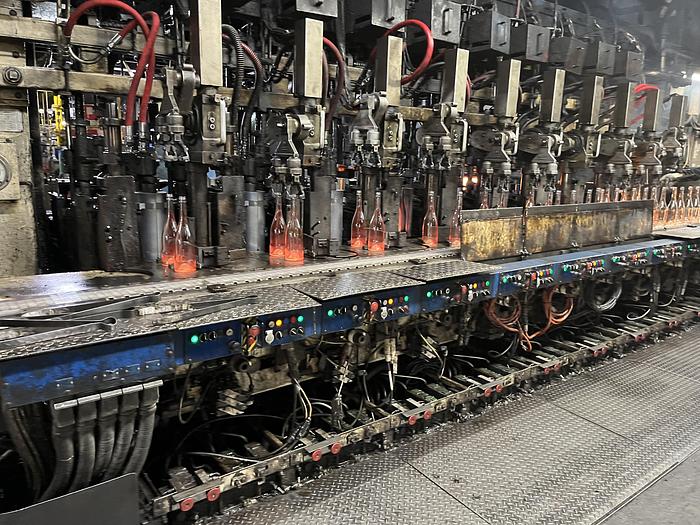 Used EMHART IS10 - EF 5 1/2 '' DG LH Hotend glass production line