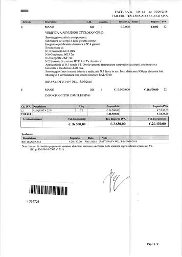 Used CIMBRIA SUPERCYCLOFAN CF 920