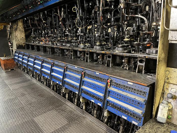 Used EMHART IS10 - EF 5 1/2 '' DG LH Hotend glass production line