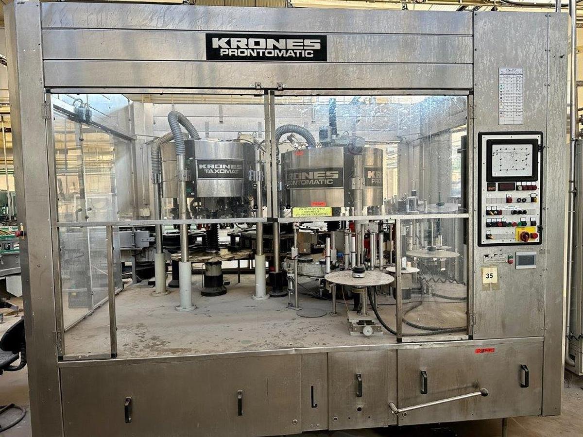 Used Used KRONES carbonated bottling line