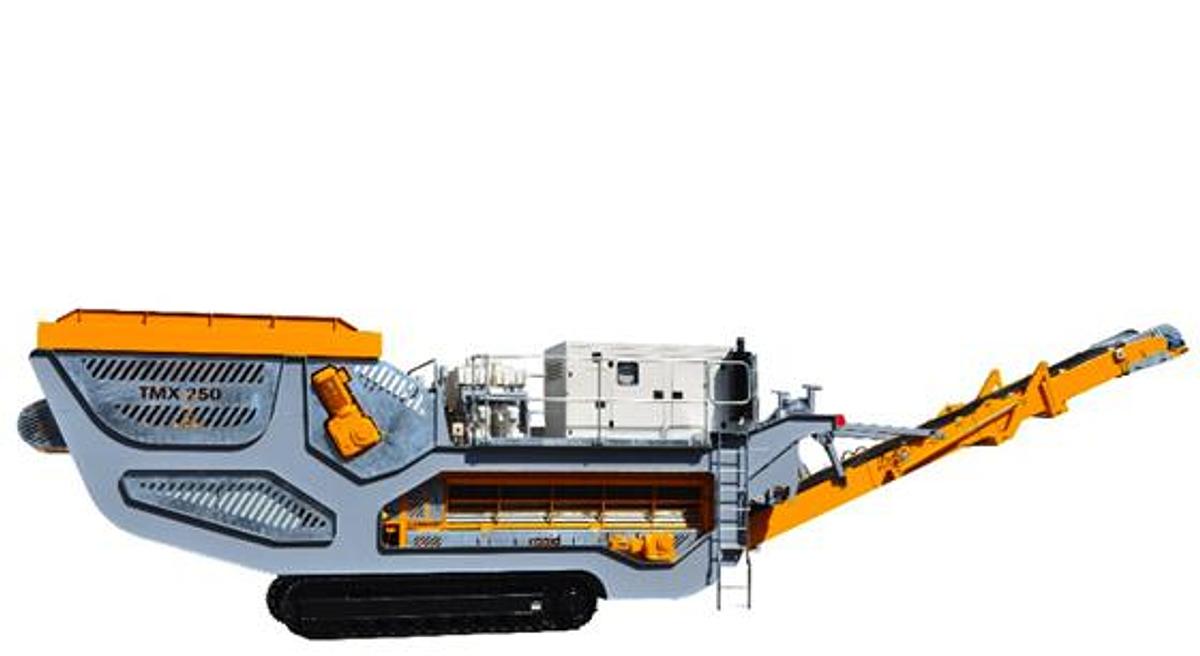 Used Rapid  Rakmix Mobile Continuous Concrete Mixing Plant / Pugmill