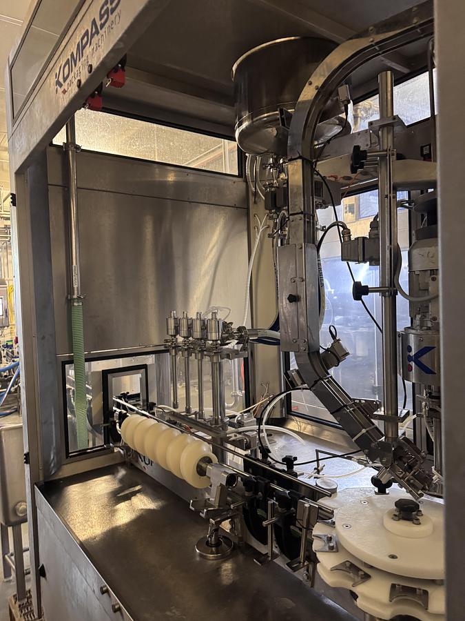 Used Dairy Processing Bundle — Pasteur 2500L/H with Centrifuge and Homogenizer, Bottling Line with Labeling System, and 400L Butter Churn