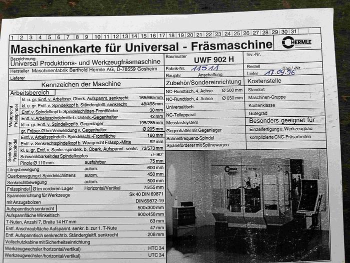 Used 2020 Hermler UWF