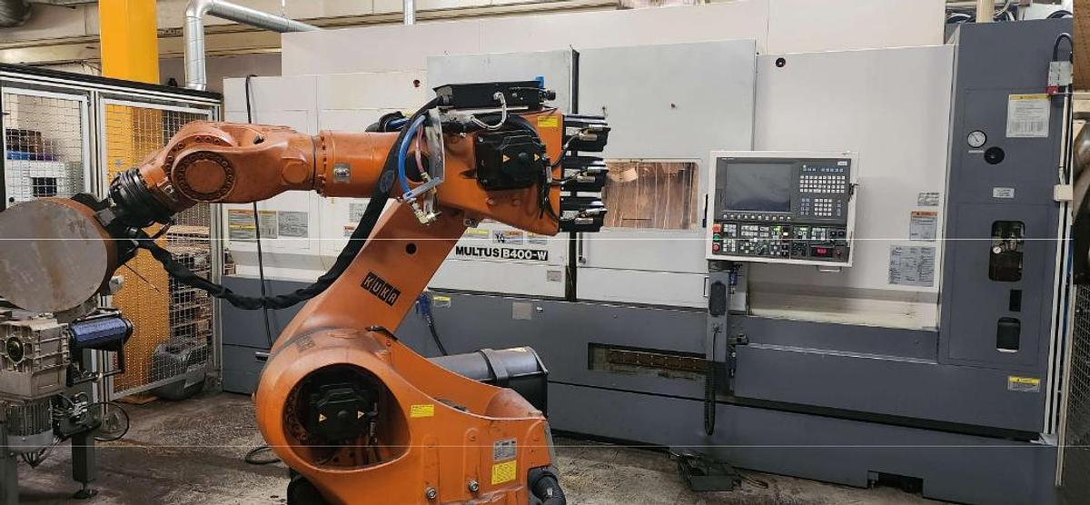 Used Okuma Multus B400-W  with Kuka Robot